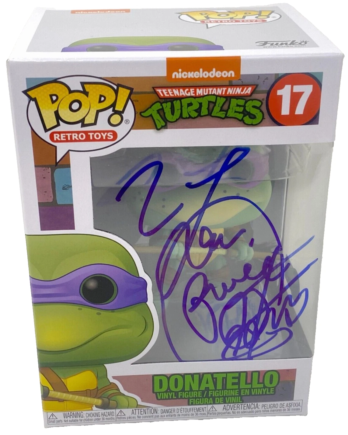 Corey Feldman Signed Funko Pop Ninja Turtles Donatello TMNT Autograph BAS COA
