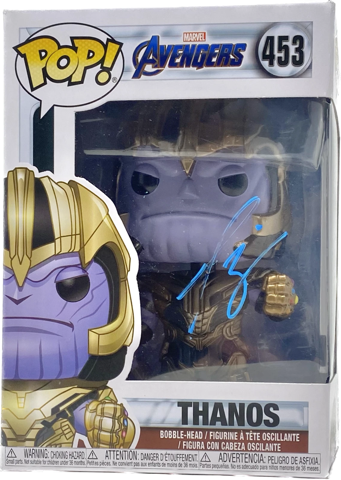 Josh Brolin Signed Funko Pop Marvel Avengers Thanos 453 Autograph Beckett COA
