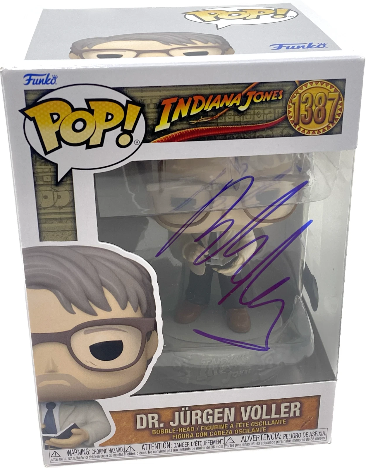 Mads Mikkelsen Signed Funko Pop Indiana Jones Dr Jurgen Voller Autograph BAS COA
