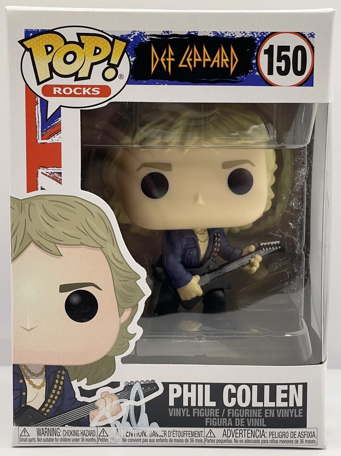 Phil Collen Signed Autographed Def Leppard Funko Pop PSA/DNA Guitarist
