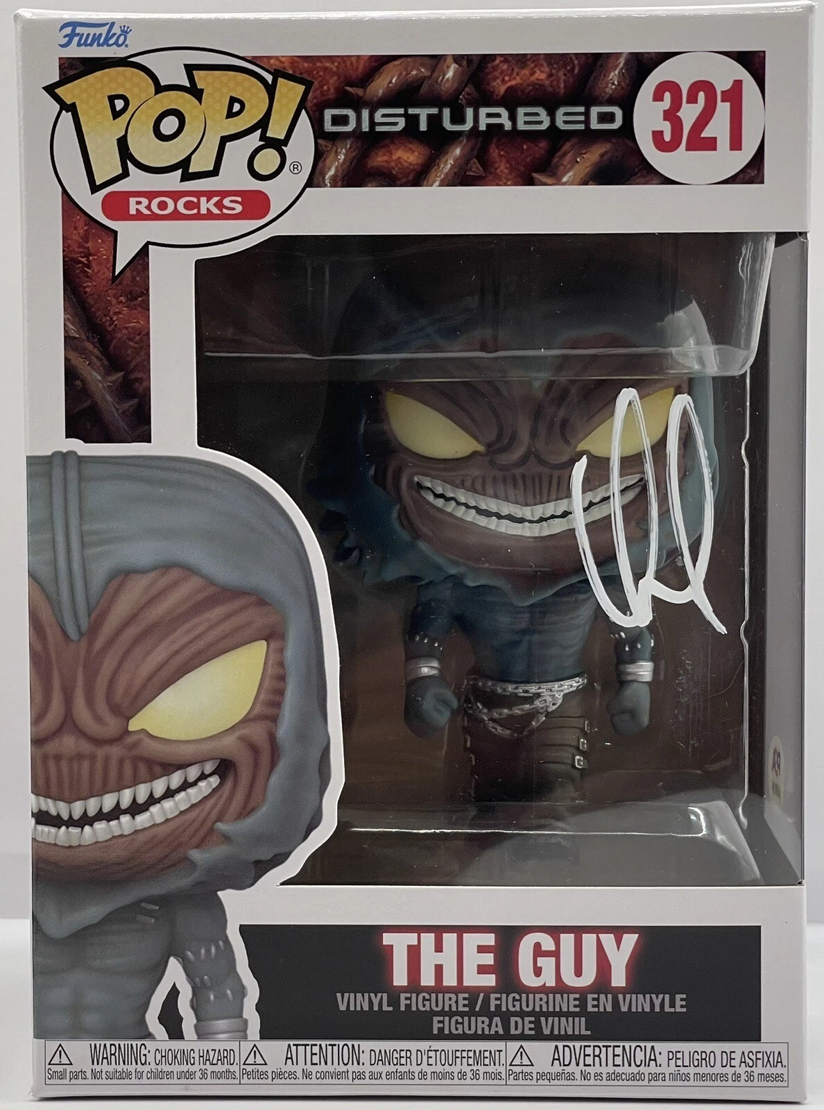 DAVID DRAIMAN SIGNED AUTOGRAPHED DISTURBED THE GUY FUNKO POP PSA/DNA
