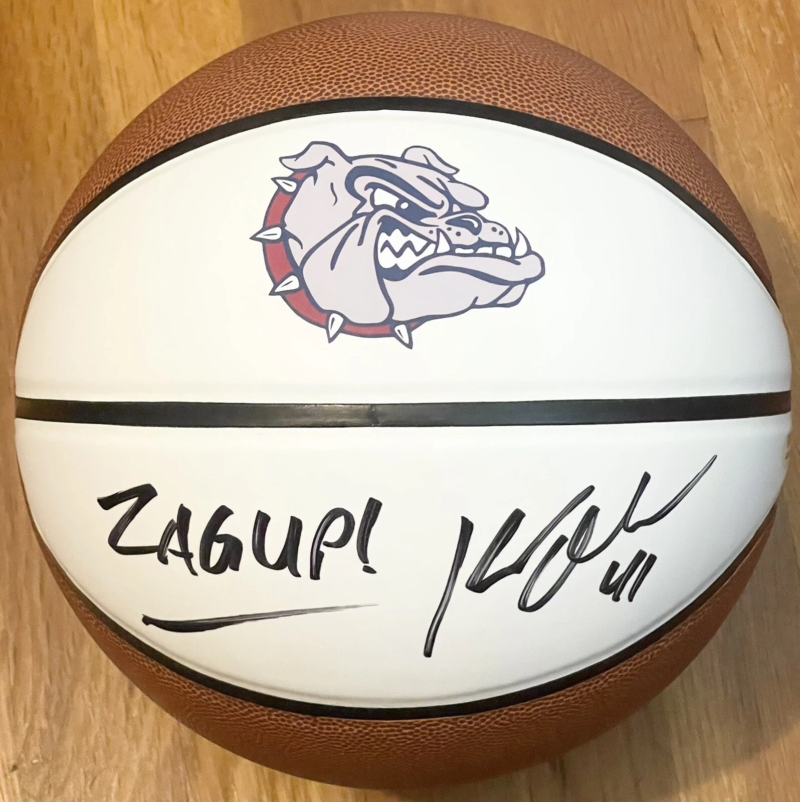 Kelly Olynyk Signed Autographed Gonzaga Bulldogs Logo Basketball PSA/DNA
