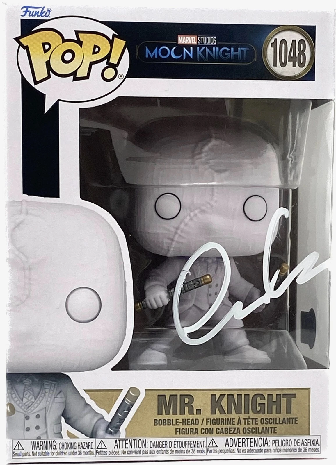 Oscar Isaac Signed Funko Pop Moon Knight Mr. Knight #1048 Autograph Beckett COA

