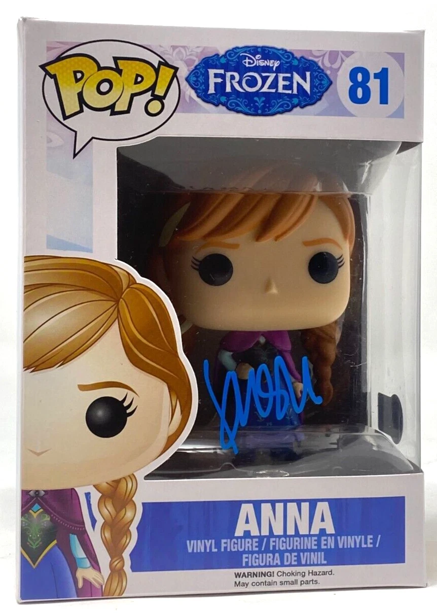 Kristen Bell Signed Funko Pop Frozen Anna #81 Disney Autograph Beckett COA
