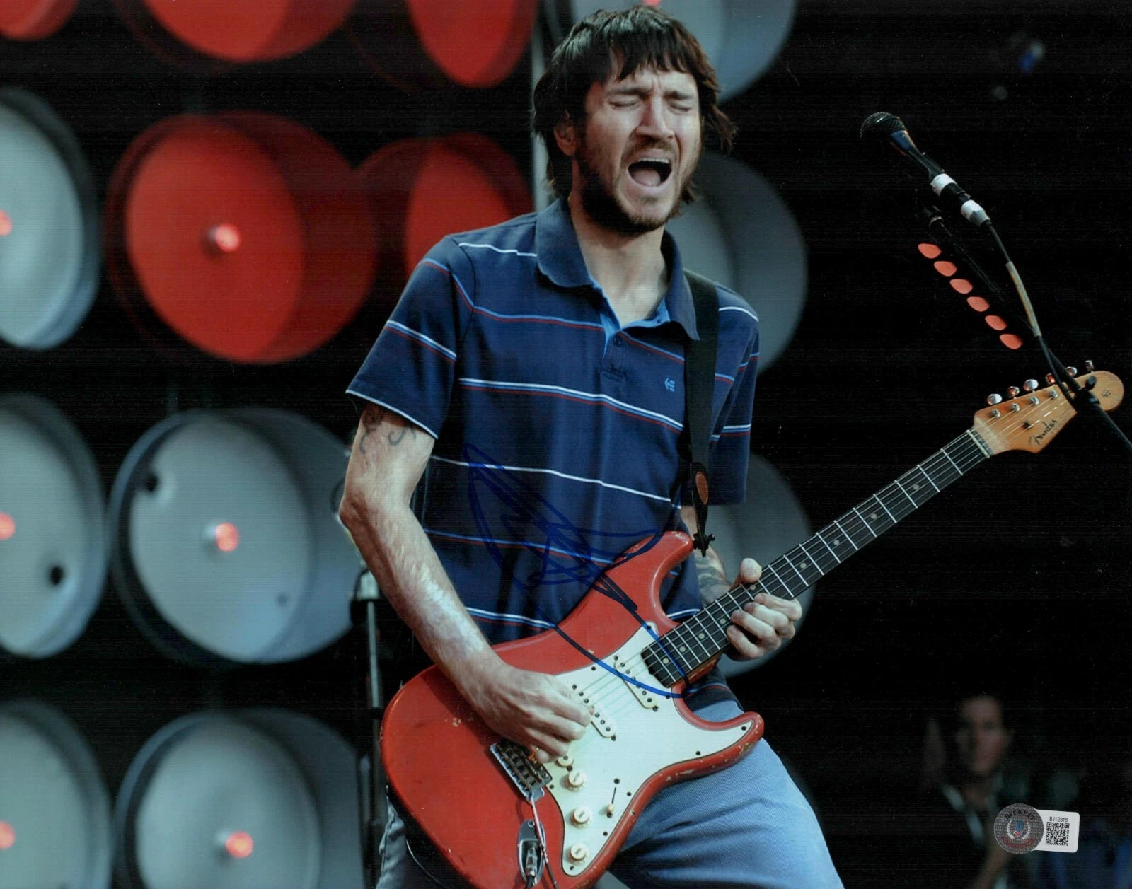 John Frusciante Signed Autograph 11x14 Photo Red Hot Chili Peppers Beckett COA
