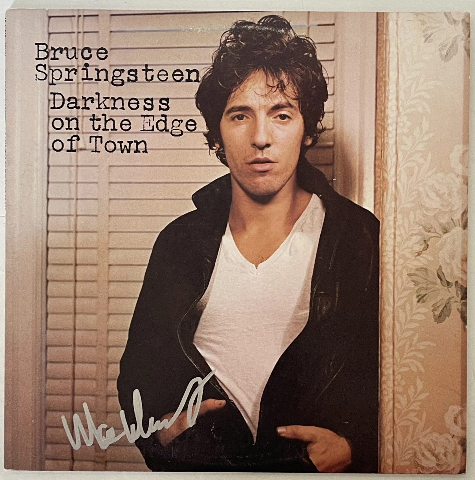 Max Weinberg Signed Autographed Darkness On The Edge Of Town Album PSA/DNA Bruce
