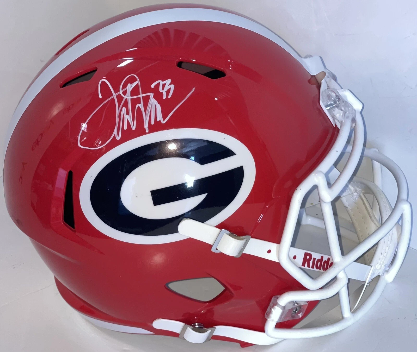 Terrell Davis Signed Autographed F/S Georgia Bulldogs Helmet PSA/DNA
