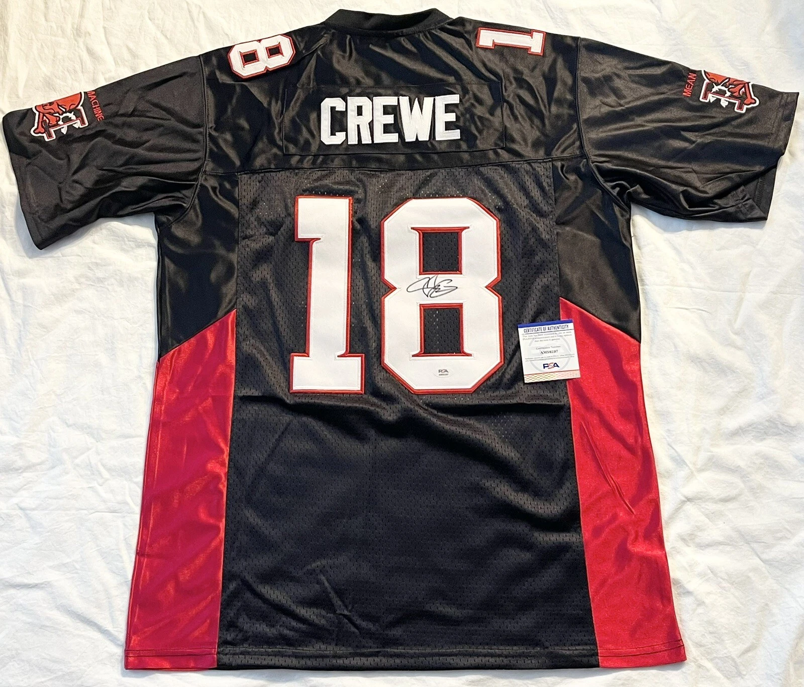 Adam Sandler Signed Autographed Longest Yard Mean Machine Crewe Jersey PSA/DNA
