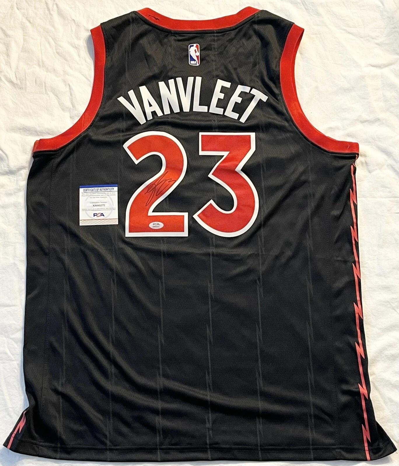 Fred VanVleet Signed Autographed Toronto Raptors Jersey PSA/DNA COA
