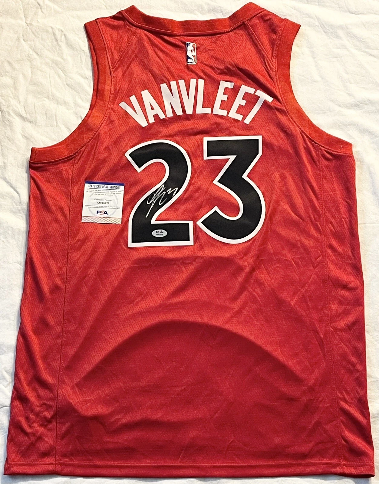 Fred VanVleet Signed Autographed Toronto Raptors Jersey PSA/DNA COA
