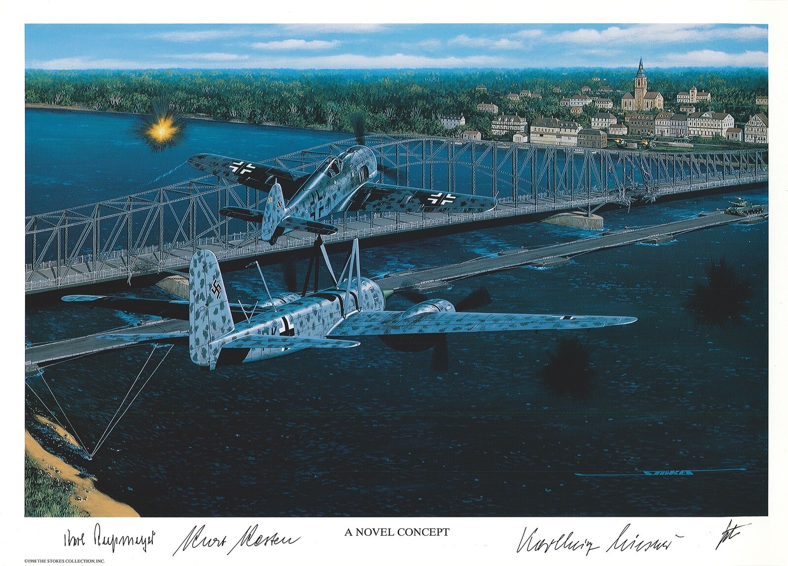 KERSTEN RUBMEYER WIESNER HAND SIGNED A NOVEL CONCEPT PRINT STAN STOKES
