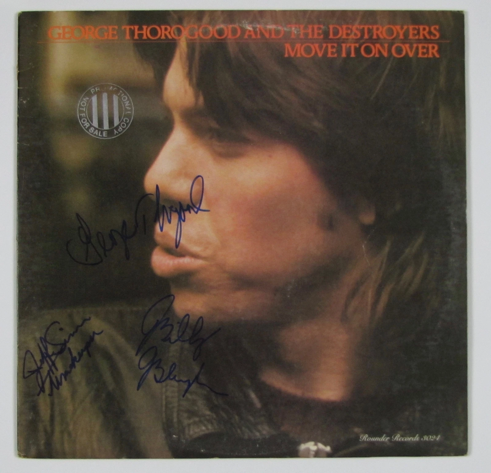George Thorogood Move It On Over Signed Autograph Record Album JSA Vinyl
