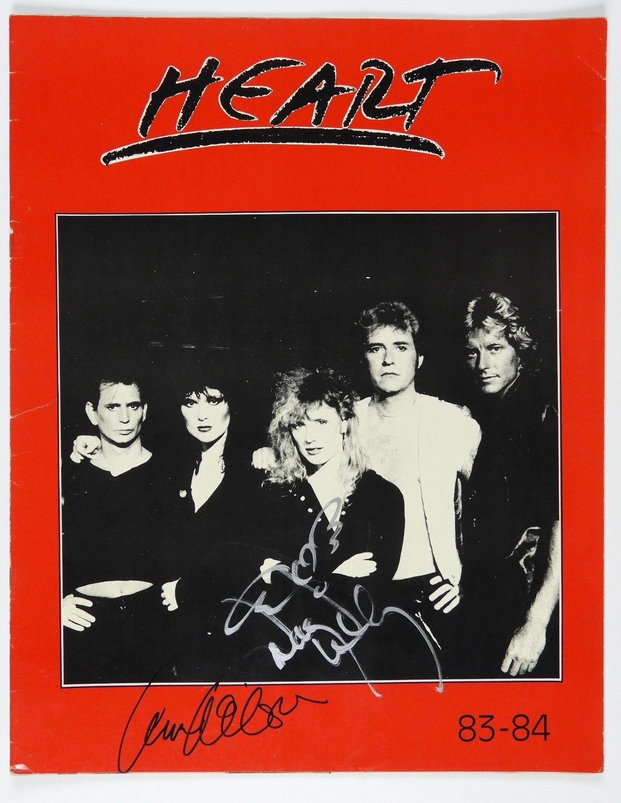 Heart Ann Nancy Wilson Signed Original Concert Program JSA COA
