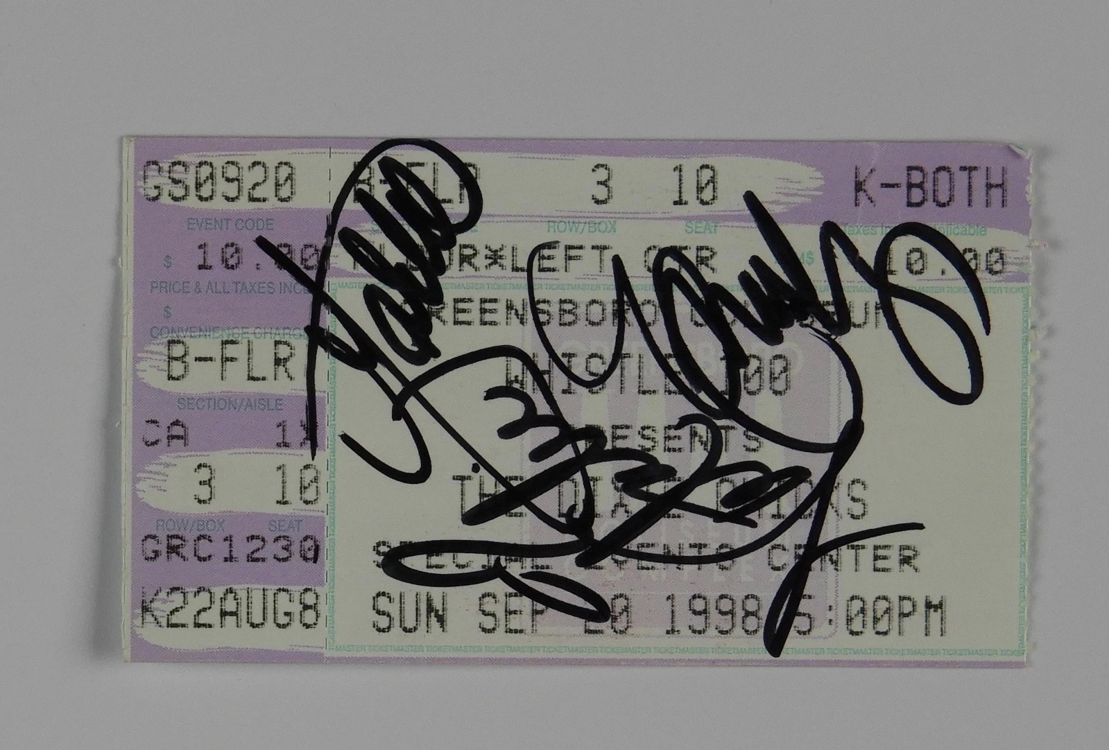 Dixie Chicks Autograph Signed Concert Ticket Greensboro JSA LOA Full Band
