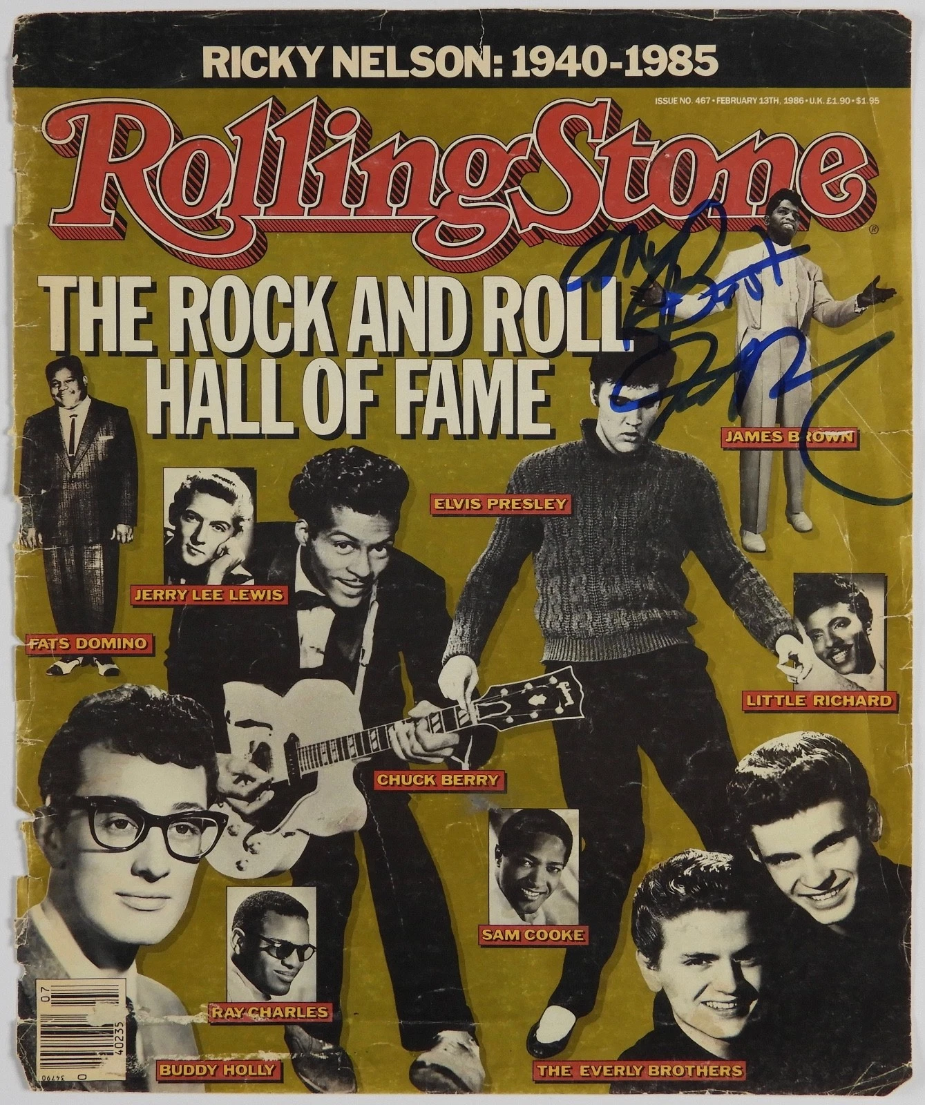 James Brown JSA Autograph Signed Rolling Stone Magazine Cover
