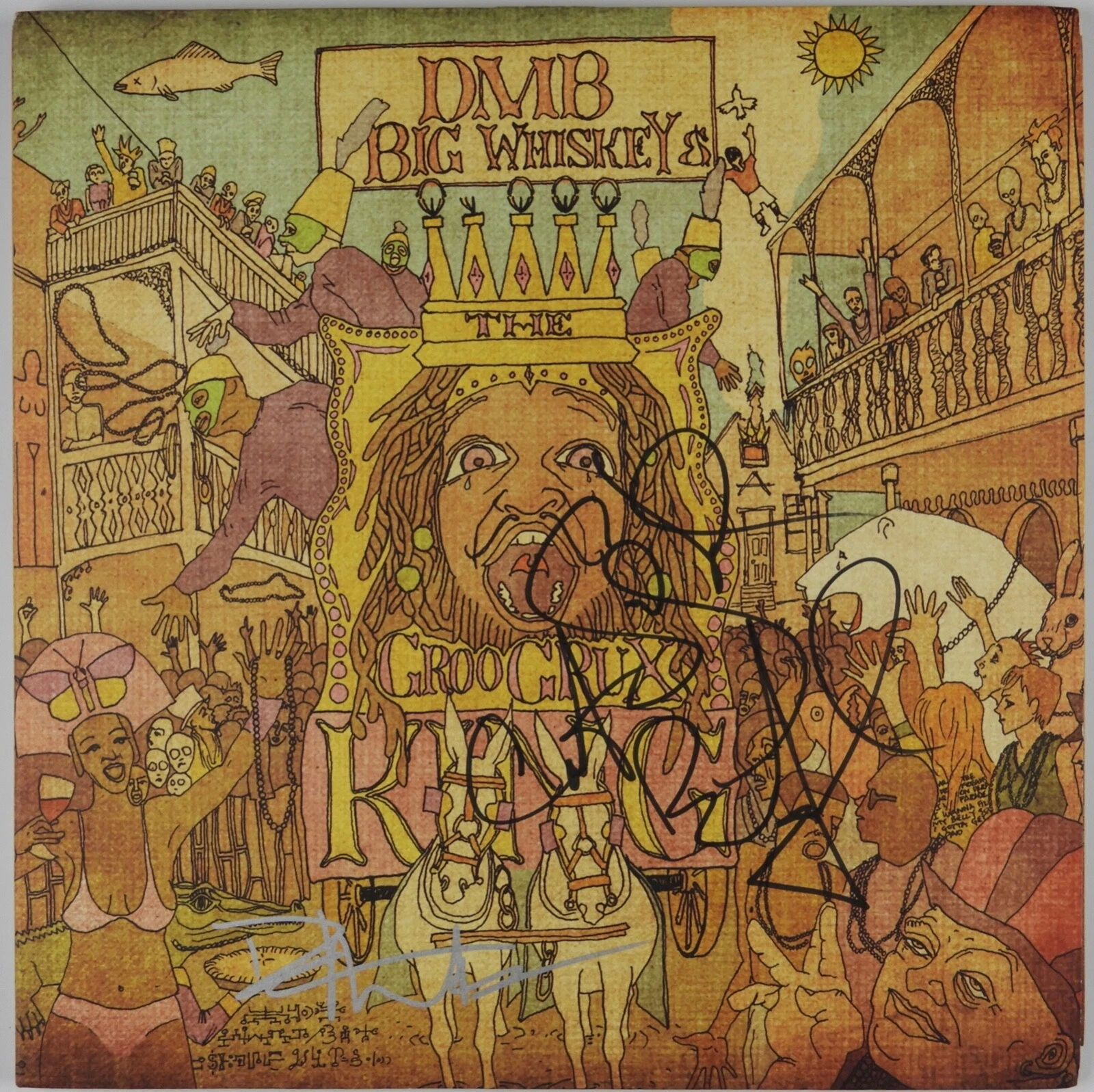 Dave Matthews Band JSA Signed Autograph Record Album Vinyl Big Wiskey Carter +
