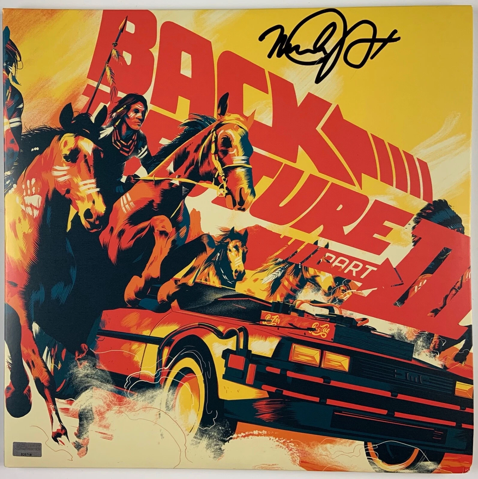 Michael J Fox Back To The Future III Mondo JSA Signed Autograph Soundtrack Vinyl
