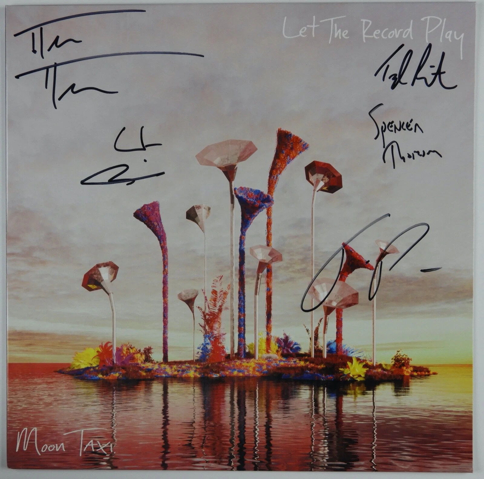 Moon Taxi Signed Autograph JSA Vinyl Record Album Fully Signed Let The Play
