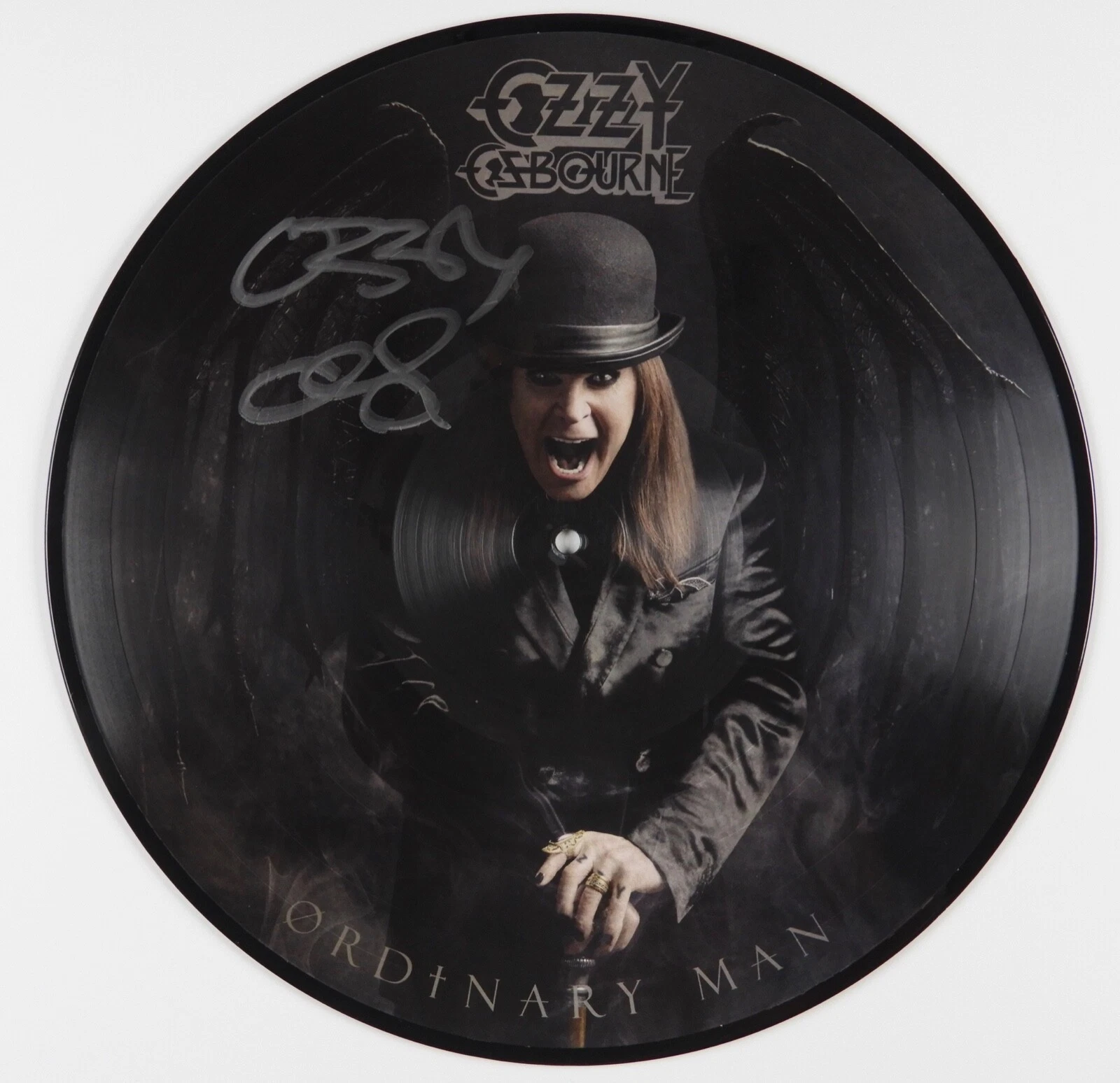 Ozzy Osbourne JSA Signed Autograph Record Album Vinyl Ordinary Man Picture Disc

