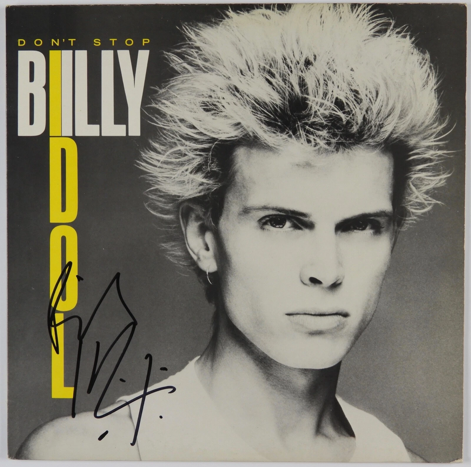 Billy Idol JSA COA Signed Autograph Record Album Don't Stop
