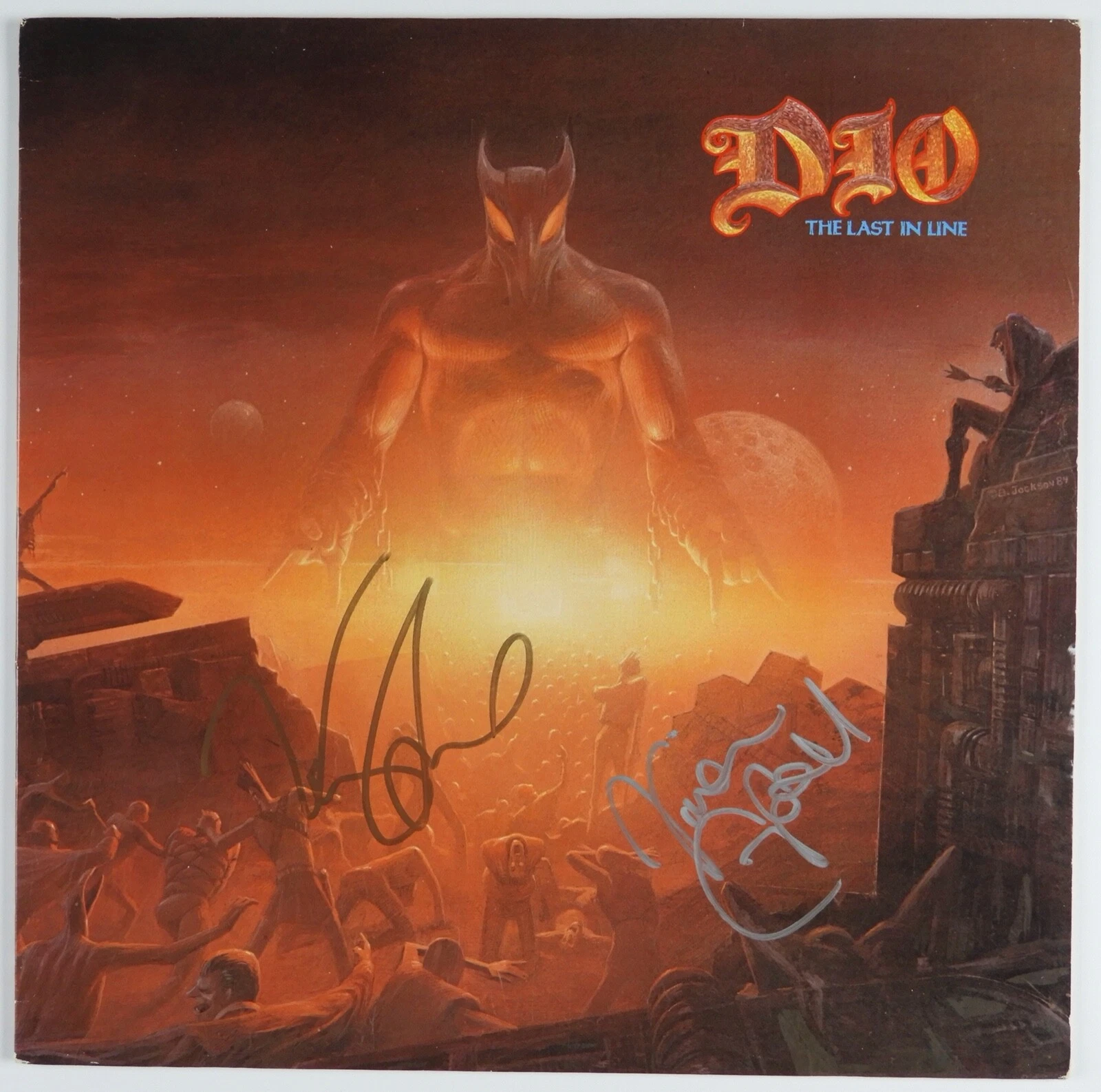 Dio JSA Signed Autograph Album Vinyl Record Vivian Campbell Vinny Apice
