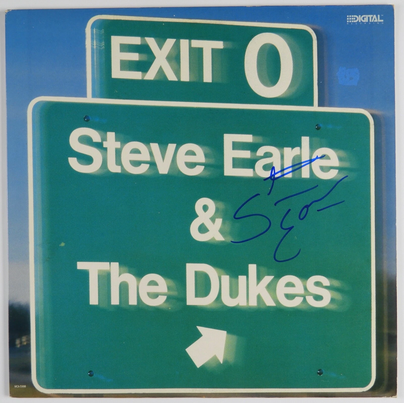 Steve Earle & The Dukes JSA Signed Autograph Album Vinyl Record Exist 0
