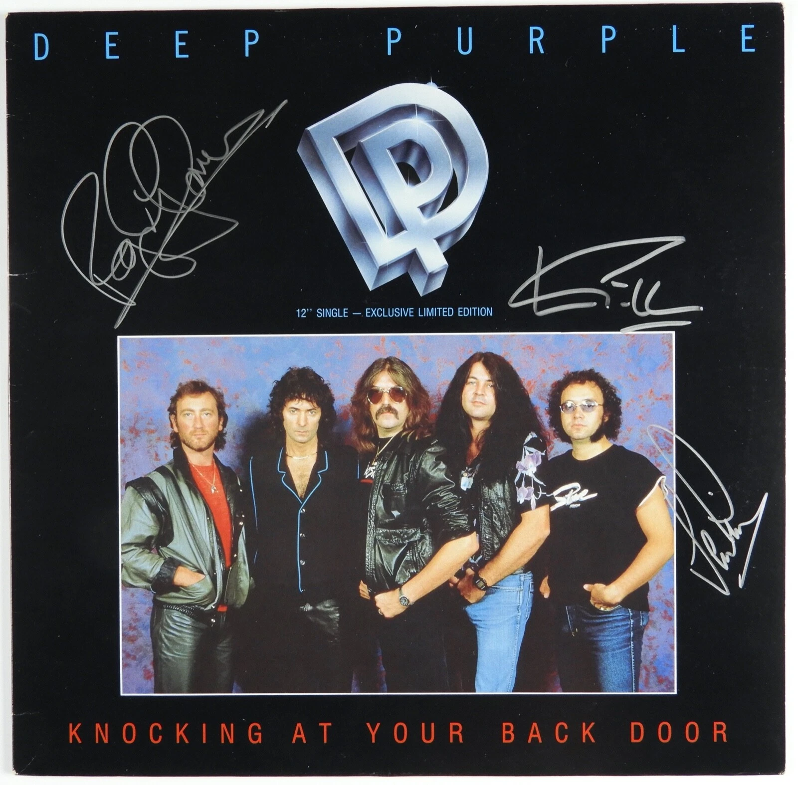 Deep Purple JSA Signed Autograph Album Vinyl Record Roger Glover Ian Pacie
