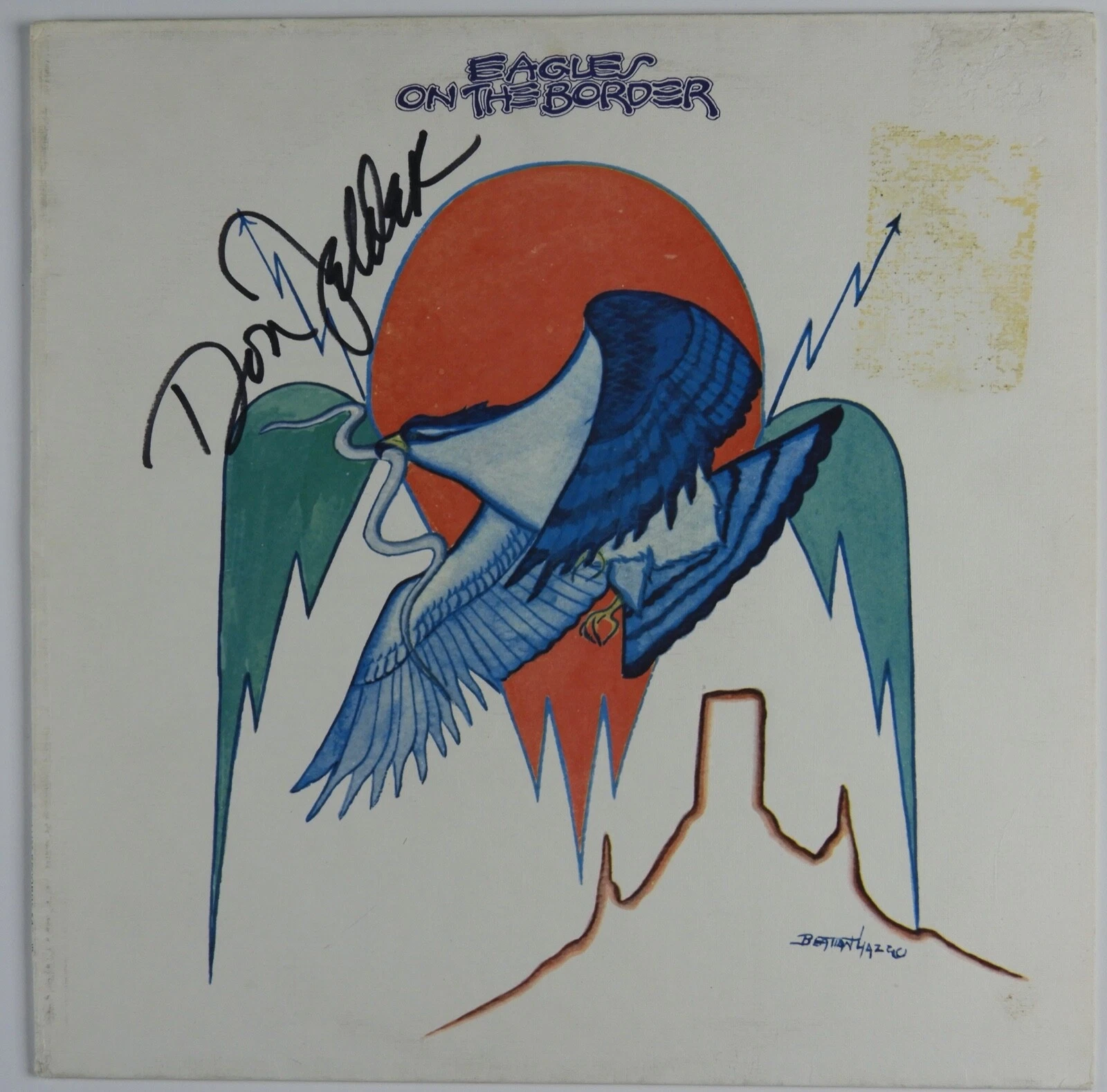 Don Felder Eagles JSA Signed Autograph Album Vinyl Record On The Border
