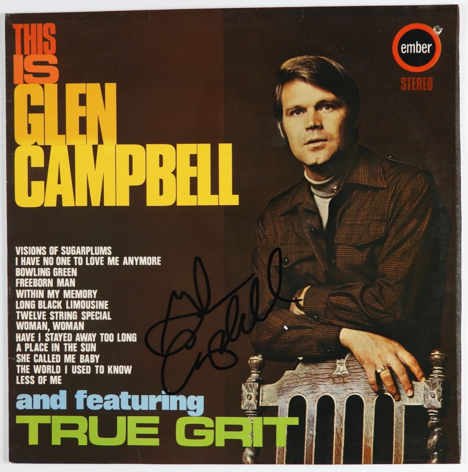 Glen Campbell JSA Signed Autograph Album Record Vinyl This Is
