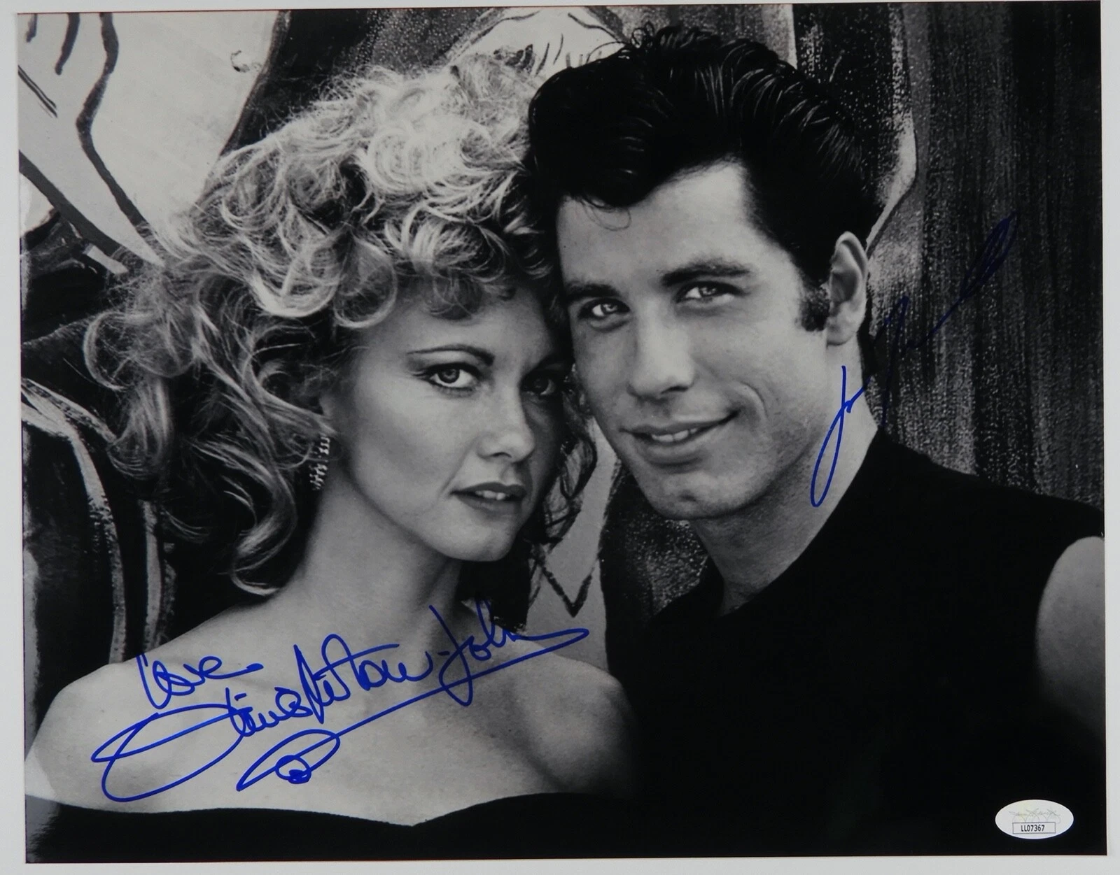 Olivia Newton-John John Travolta Grease JSA Signed Autograph 11 x 14
