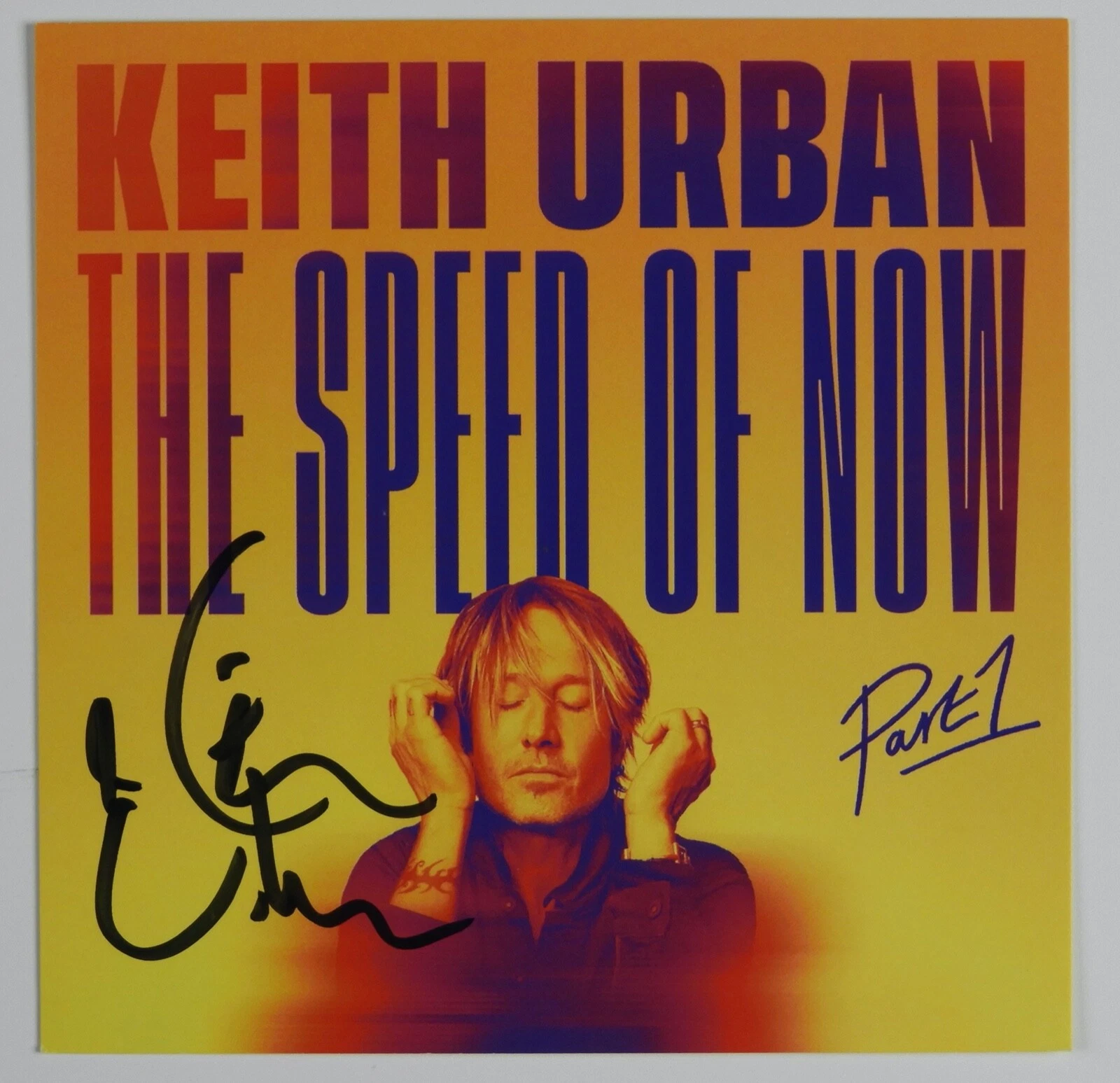 Keith Urban JSA Signed Autograph CD card The Speed Of Now Part 1
