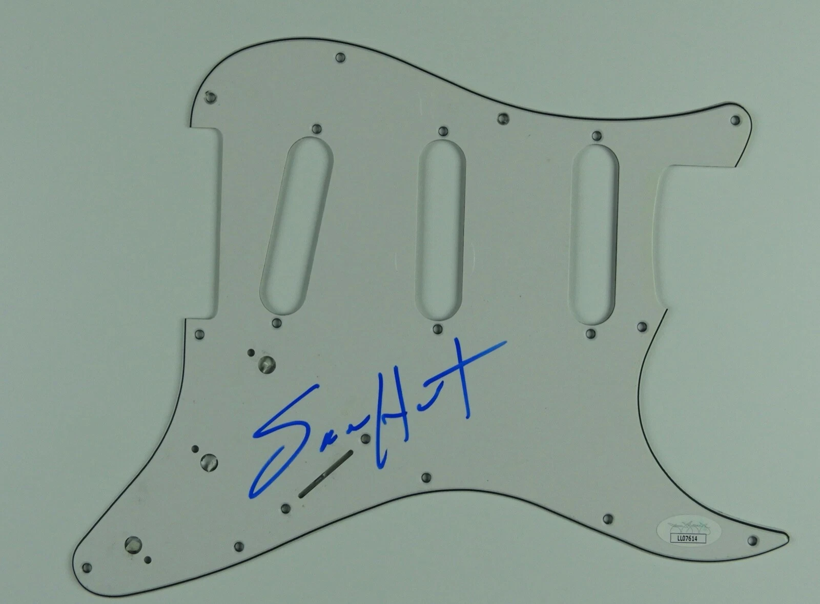 Sam Hunt JSA Autograph Signed Guitar Guard Strat Kickplate
