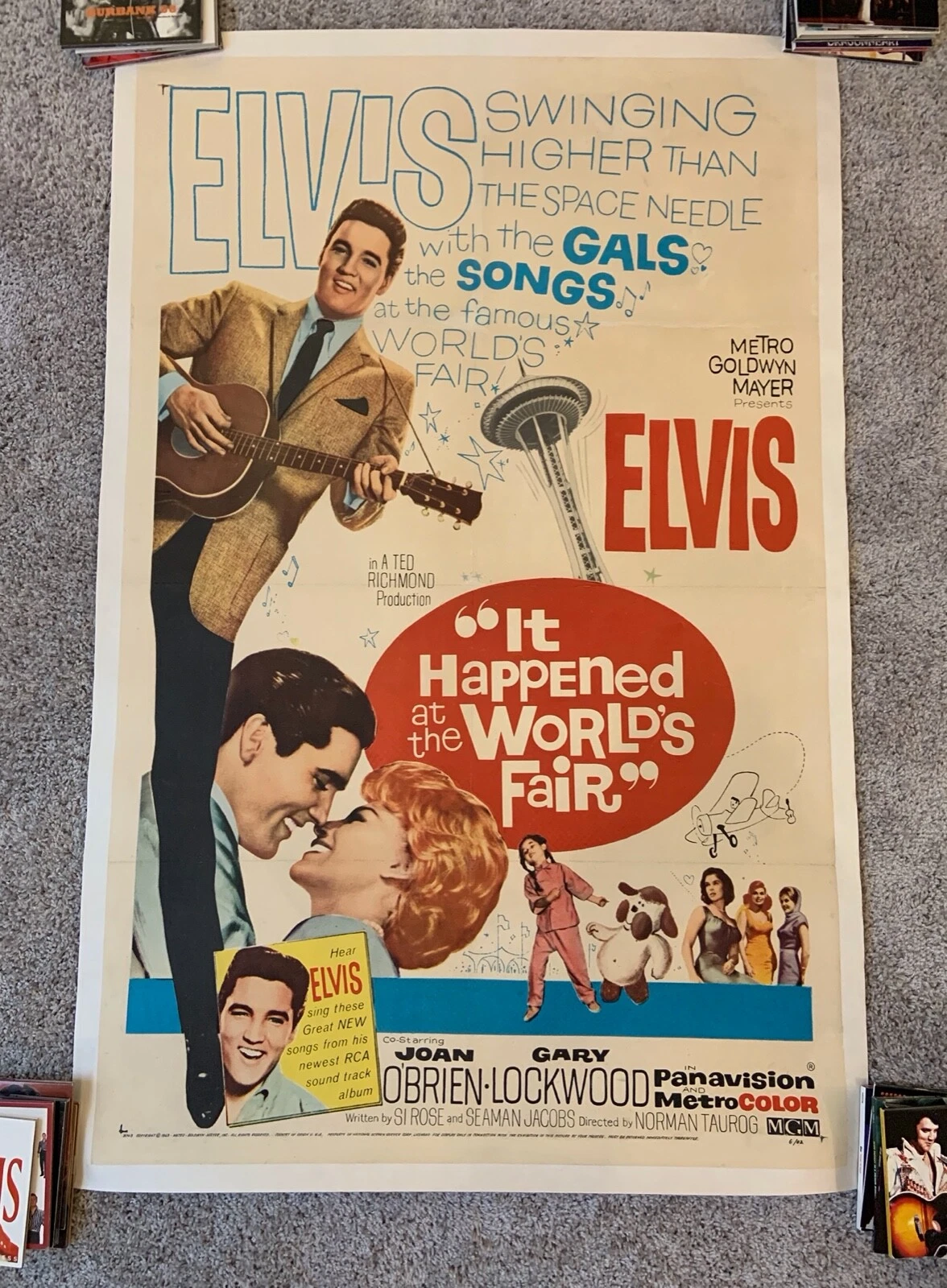Elvis Presley It Happened At The World's Fair Original One Sheet Movie Poster LB
