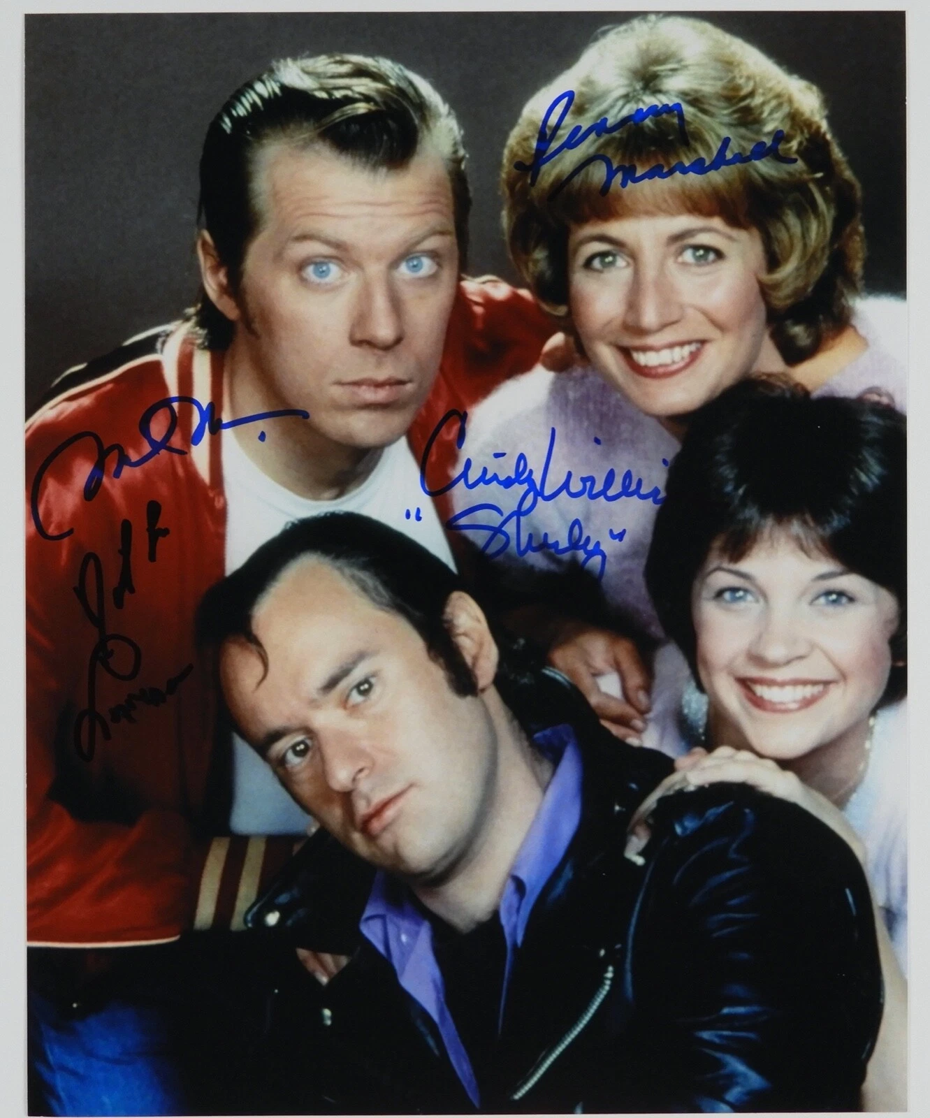 Laverne And Shirley Cast JSA Autograph Signed Photo 8 x 10 Penny Marshall +
