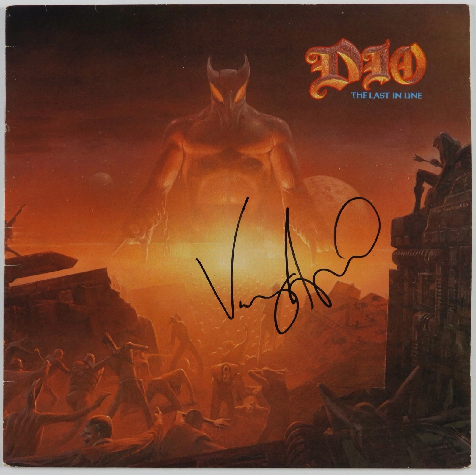 Dio Vinny Appice Signed Autograph Record Album JSA Vinyl LP Last in Line
