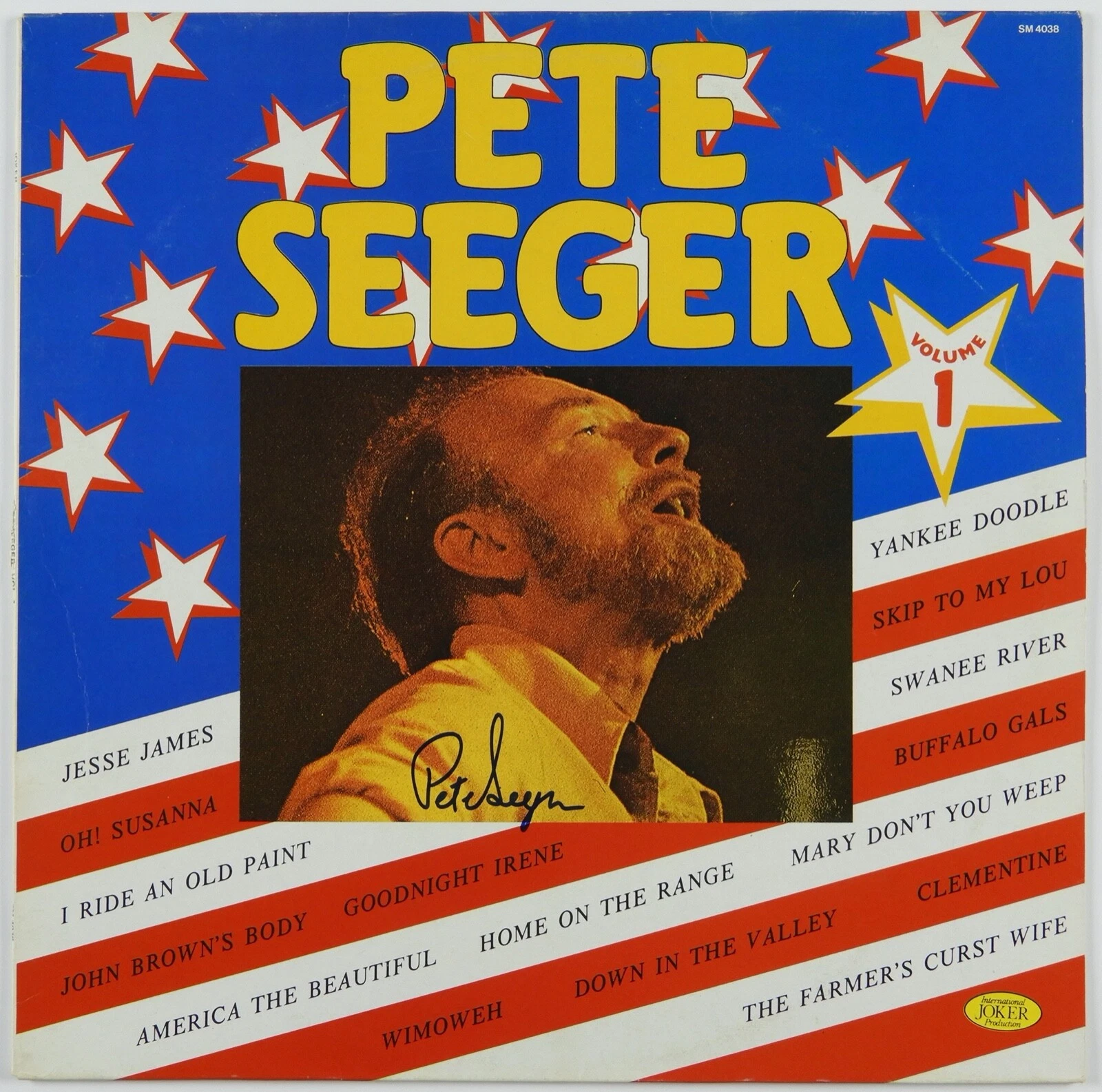 Pete Seeger JSA Signed Autograph Album Record Vinyl LP
