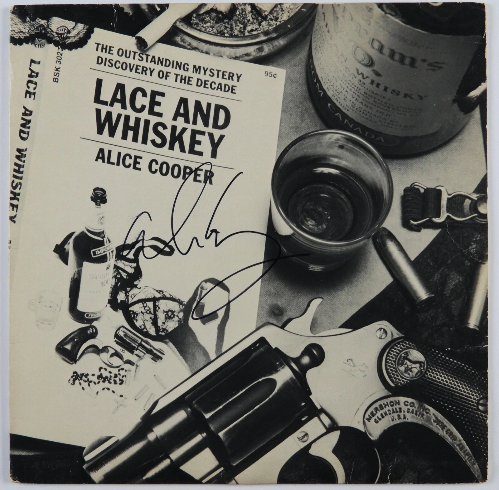 Alice Cooper JSA Signed Autograph Album Record LP Lace And Whiskey
