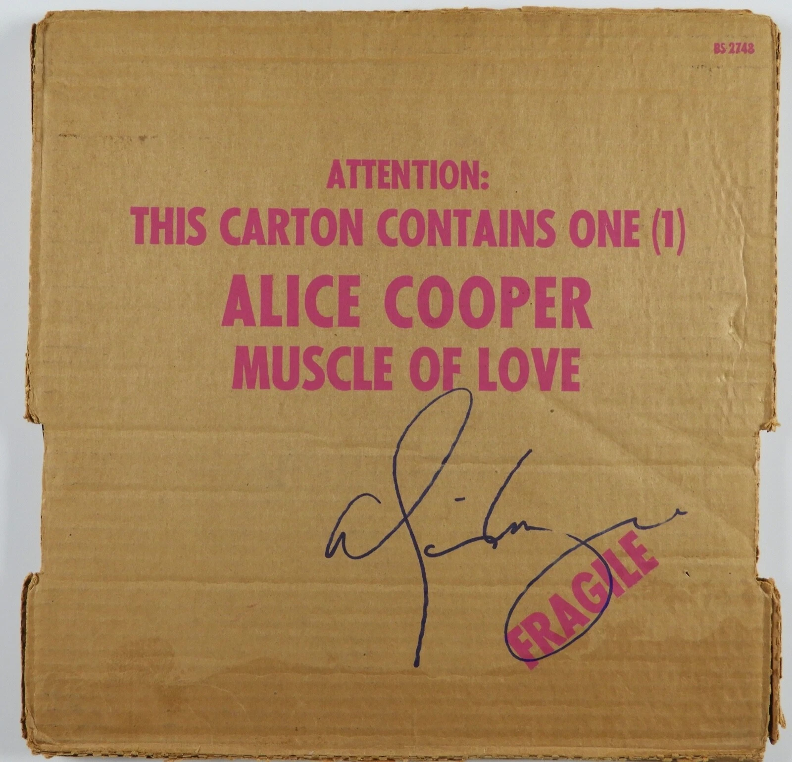 Alice Cooper JSA Signed Autograph Album Record LP Muscle Of Love
