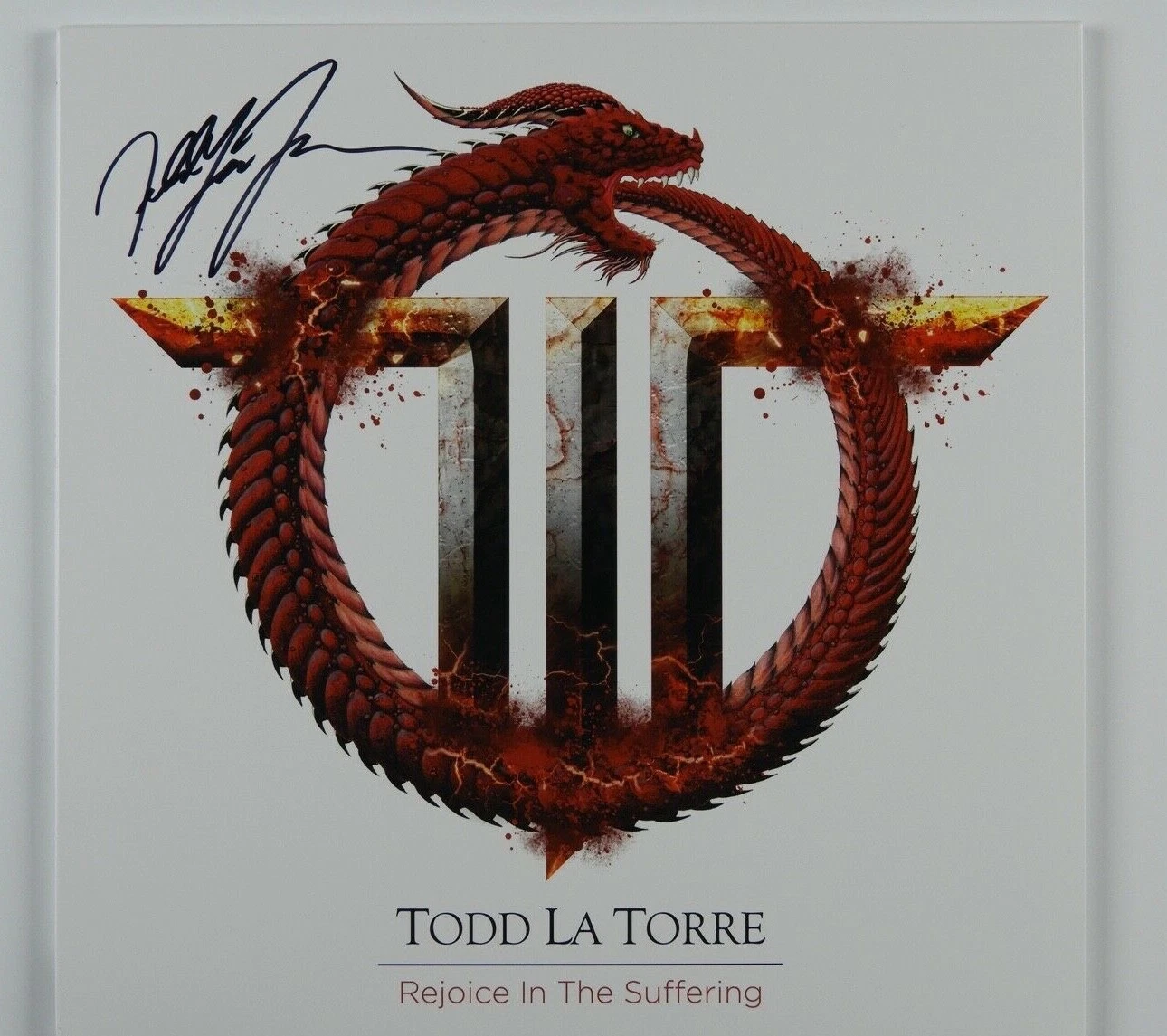 Todd La Torre Queensryche JSA Signed Autograph Album Record LP
