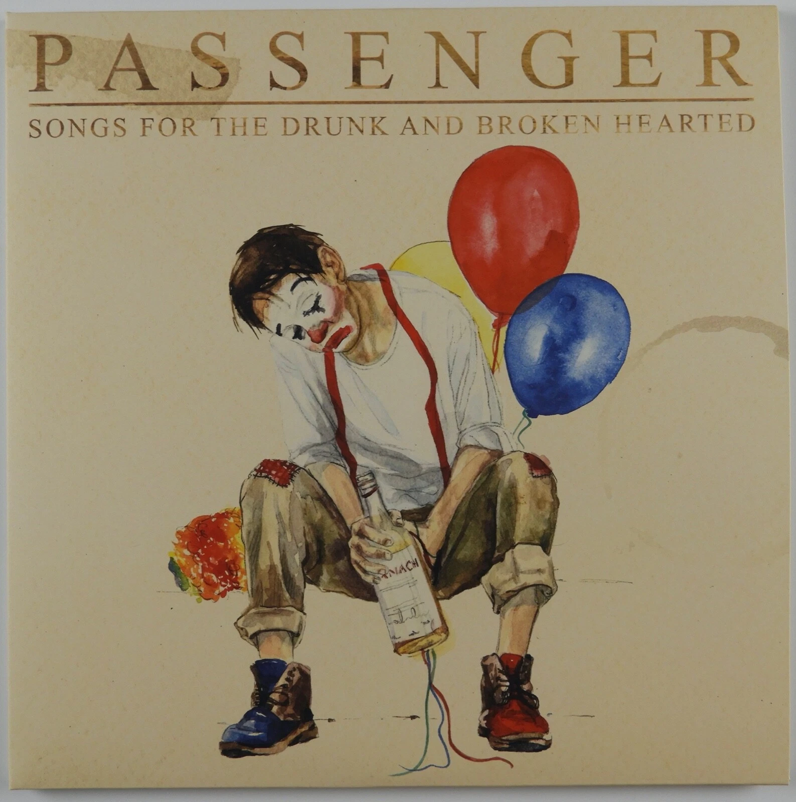 Passenger JSA Signed Autograph Album Record LP Songs For The Drunk 2
