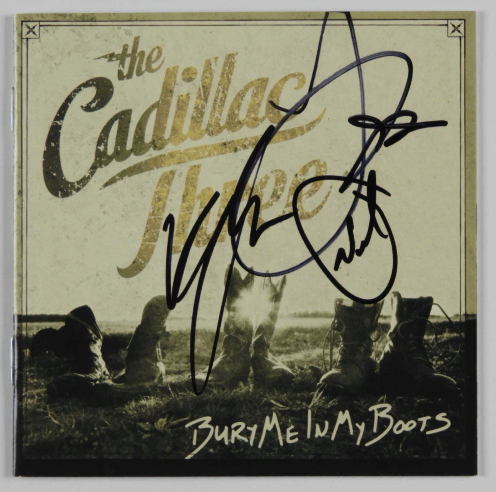 The Cadillac Three JSA signed autograph CD Cover Bury Me In My Boots
