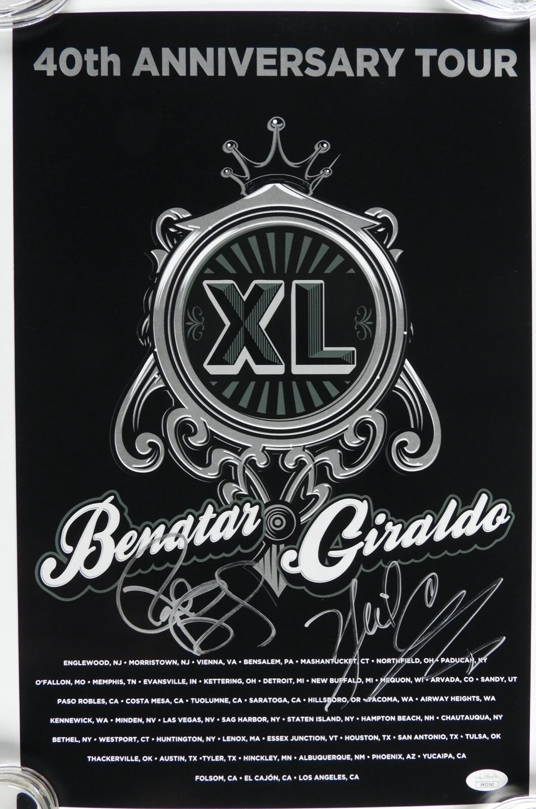 Pat Benatar Neil Giraldo Signed Autograph 40th Anniversary Tour Lithograph
