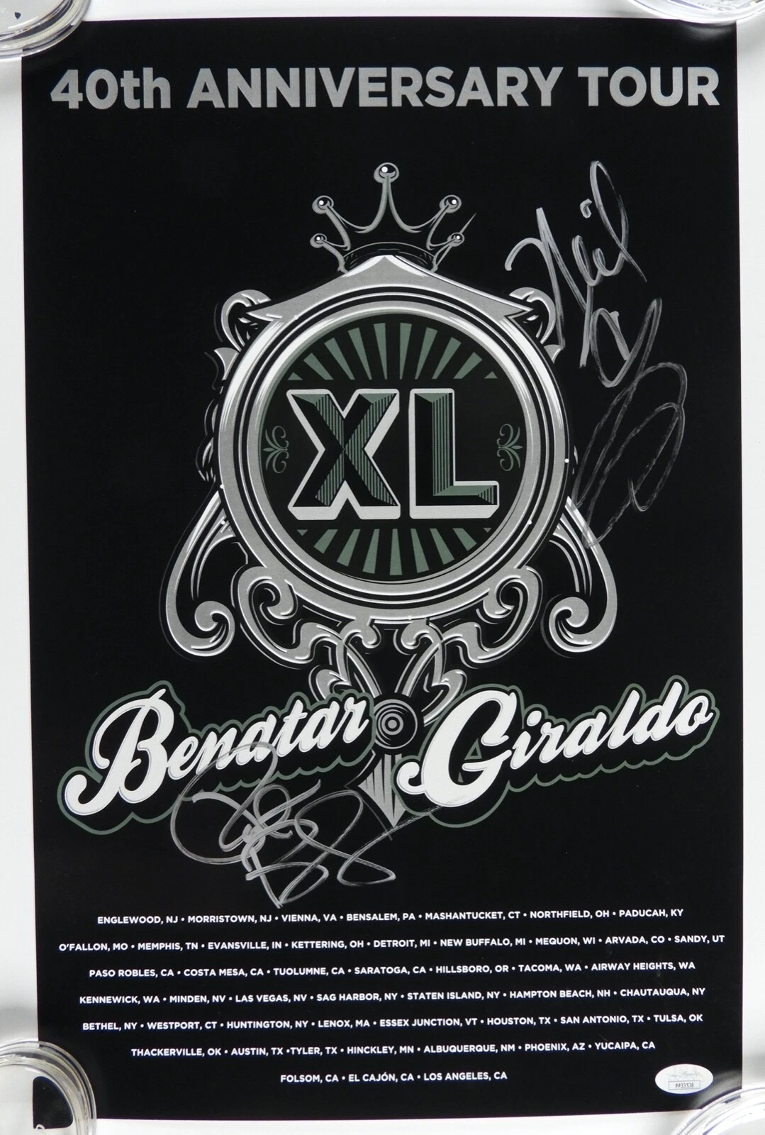 Pat Benatar Neil Giraldo Signed Autograph 40th Anniversary Tour Lithograph
