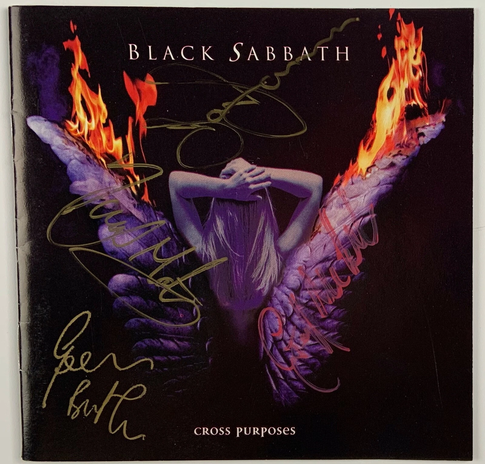 Black Sabbath JSA Signed Autograph CD Booklet Cross Purposes Lommi Martin +
