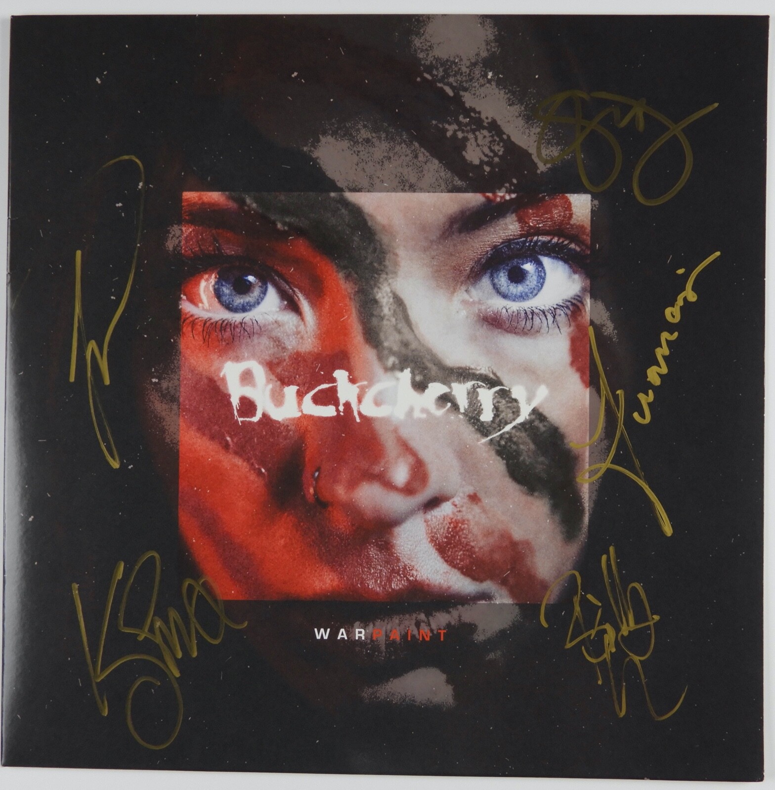 Buckcherry War Paint Fully Signed JSA Signed Autograph Album Record LP Red Vinyl
