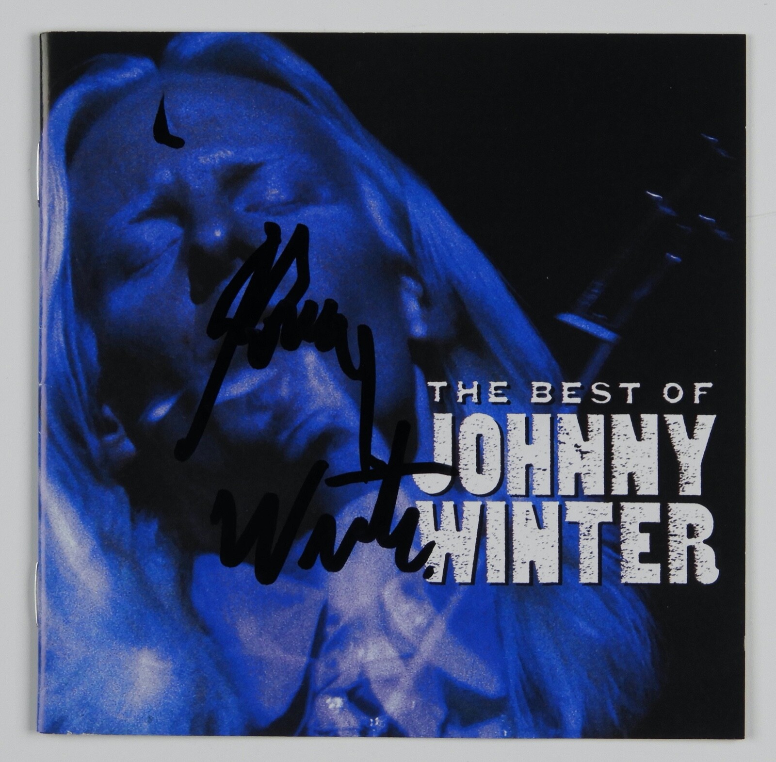Johnny Winter JSA Signed Autograph CD Booklet The Best of
