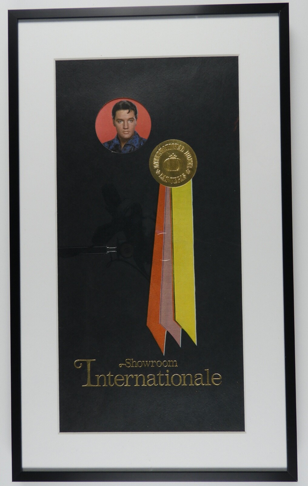 Elvis Presley Original Las Vegas International Hotel Menu 1969 Framed
