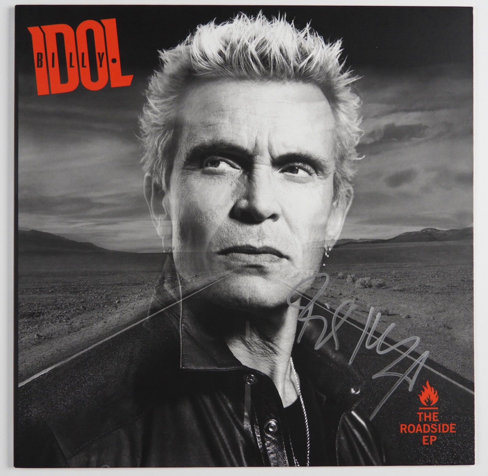 Billy Idol Autograph Signed The Roadside EP Vinyl Album Record
