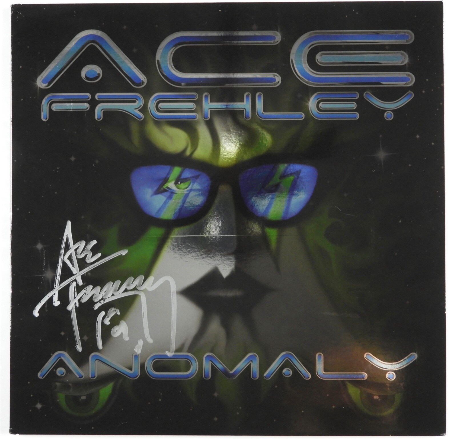 KISS Ace Frehley JSA Autograph Signed Record Album Anomaly 2009 Foil Cover
