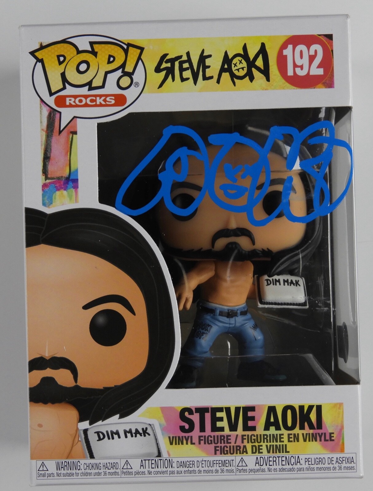 DJ Steve Aoki Signed Autograph Beckett Funko Pop 192 EDM
